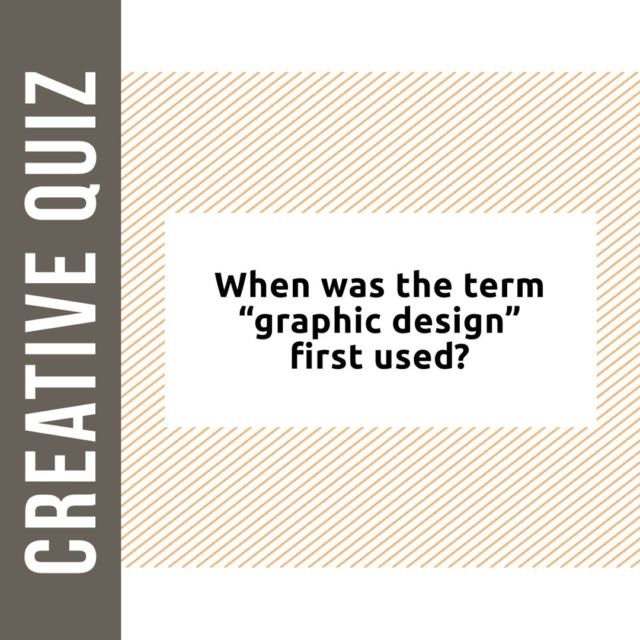 It’s time for your monthly Creative Quiz! Without Graphic Designers, we wouldn’t have modern marketing, but when was the term “graphic design” first used?
-
-
 #advertising #marketing #digitalmarketing #advertisingagency #marketingagency #branding #socialmediamarketing #agencylife #creativeagency #socialmedia #creative #agency #design #digitalagency #copywriting #adagencylife #marketingstrategy #media #digitalmarketingagency #digitaladvertising