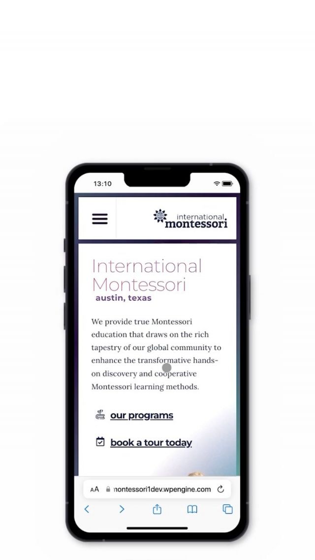 Say hello to our newest website redesign! We’ve been working with @internationalmontessori_ to introduce a new brand identity, which came with a website refresh featuring new colors, functionality and overall improved UX. 

Interested in rebranding your website? Shoot us a dm and let’s chat! 

#marketingstrategy #websitedesign #uxdesign #newwebsite #webdesign #montessori #montessorieducation #webstrategy #digitalstrategy #atxbusiness #digitaldesign #brandidentity #rebranding